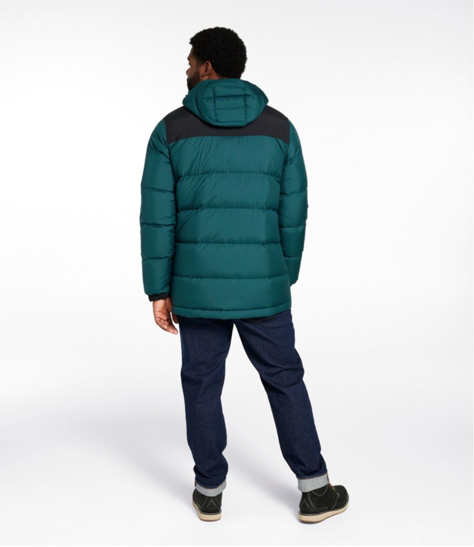 L.L.Bean Men's Mountain Classic Down Parka, Colorblock OUTERWEAR