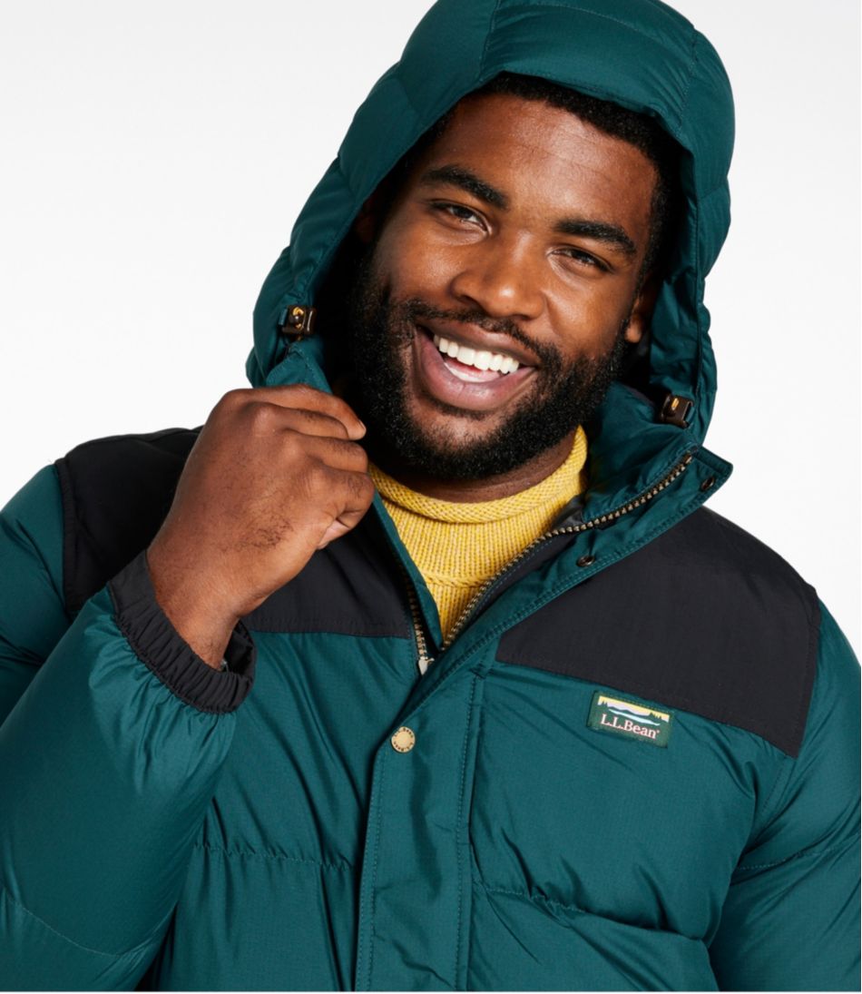 L.L.Bean Men's Mountain Classic Down Parka, Colorblock OUTERWEAR