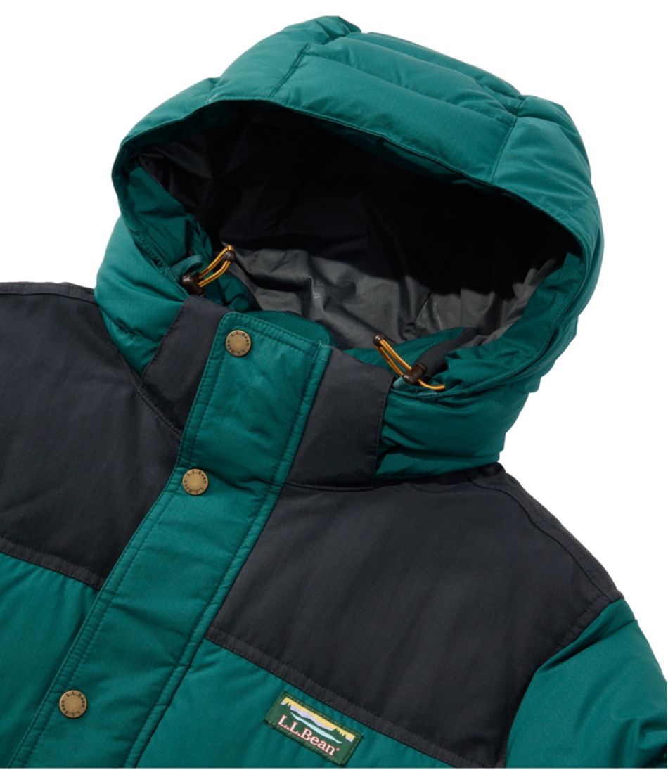 L.L.Bean Men's Mountain Classic Down Parka, Colorblock OUTERWEAR