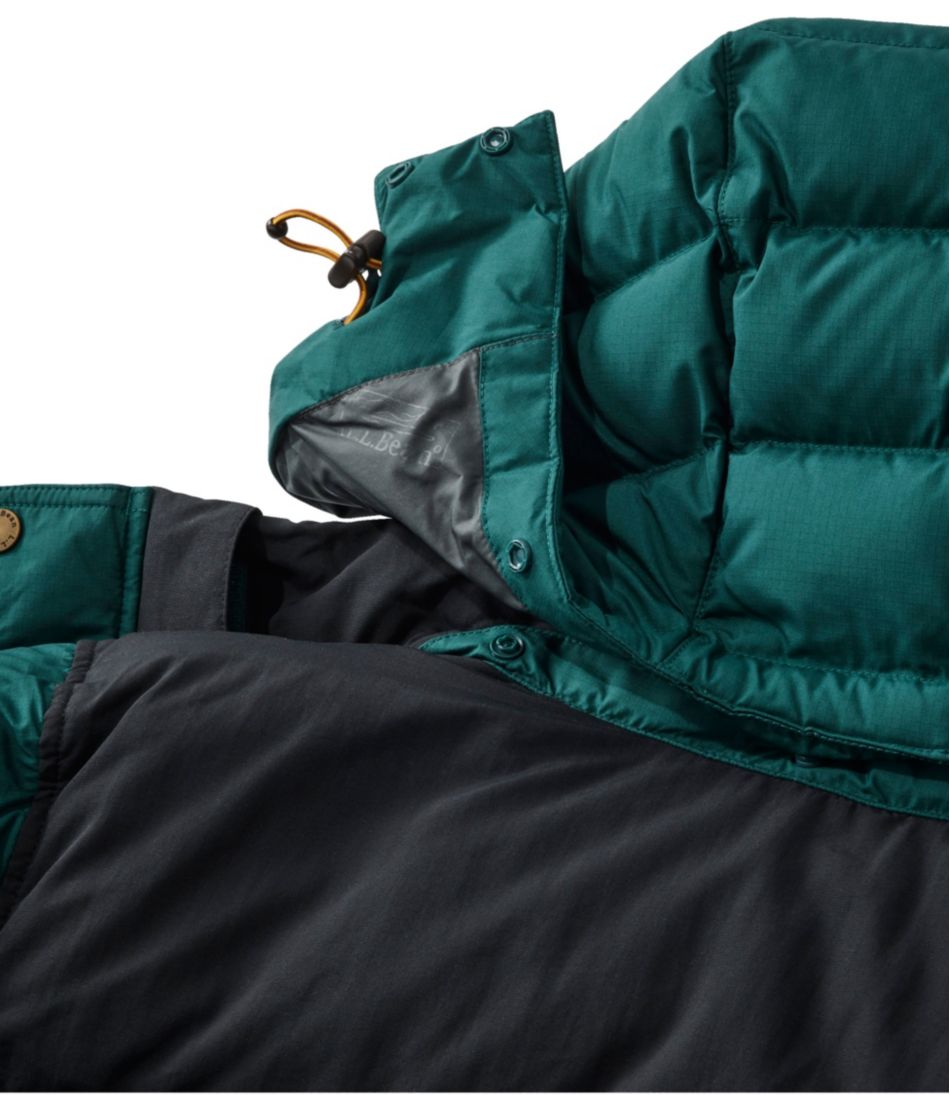 L.L.Bean Men's Mountain Classic Down Parka, Colorblock OUTERWEAR