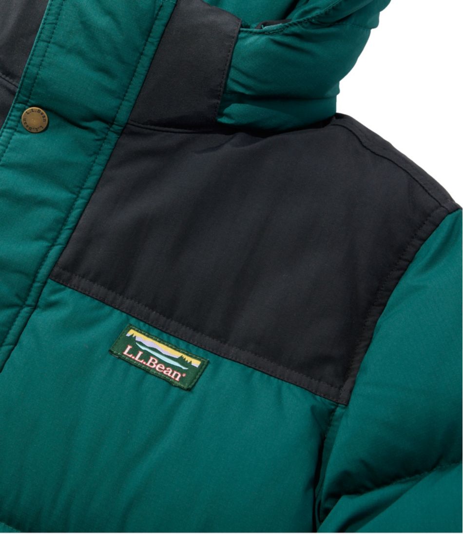 L.L.Bean Men's Mountain Classic Down Parka, Colorblock OUTERWEAR