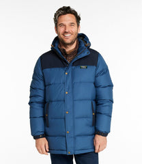 L.L.Bean Men's Mountain Classic Down Parka, Colorblock OUTERWEAR