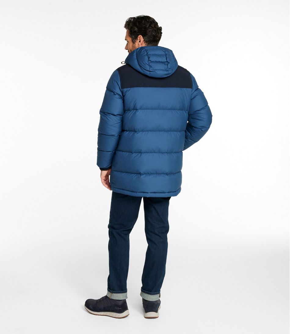L.L.Bean Men's Mountain Classic Down Parka, Colorblock OUTERWEAR
