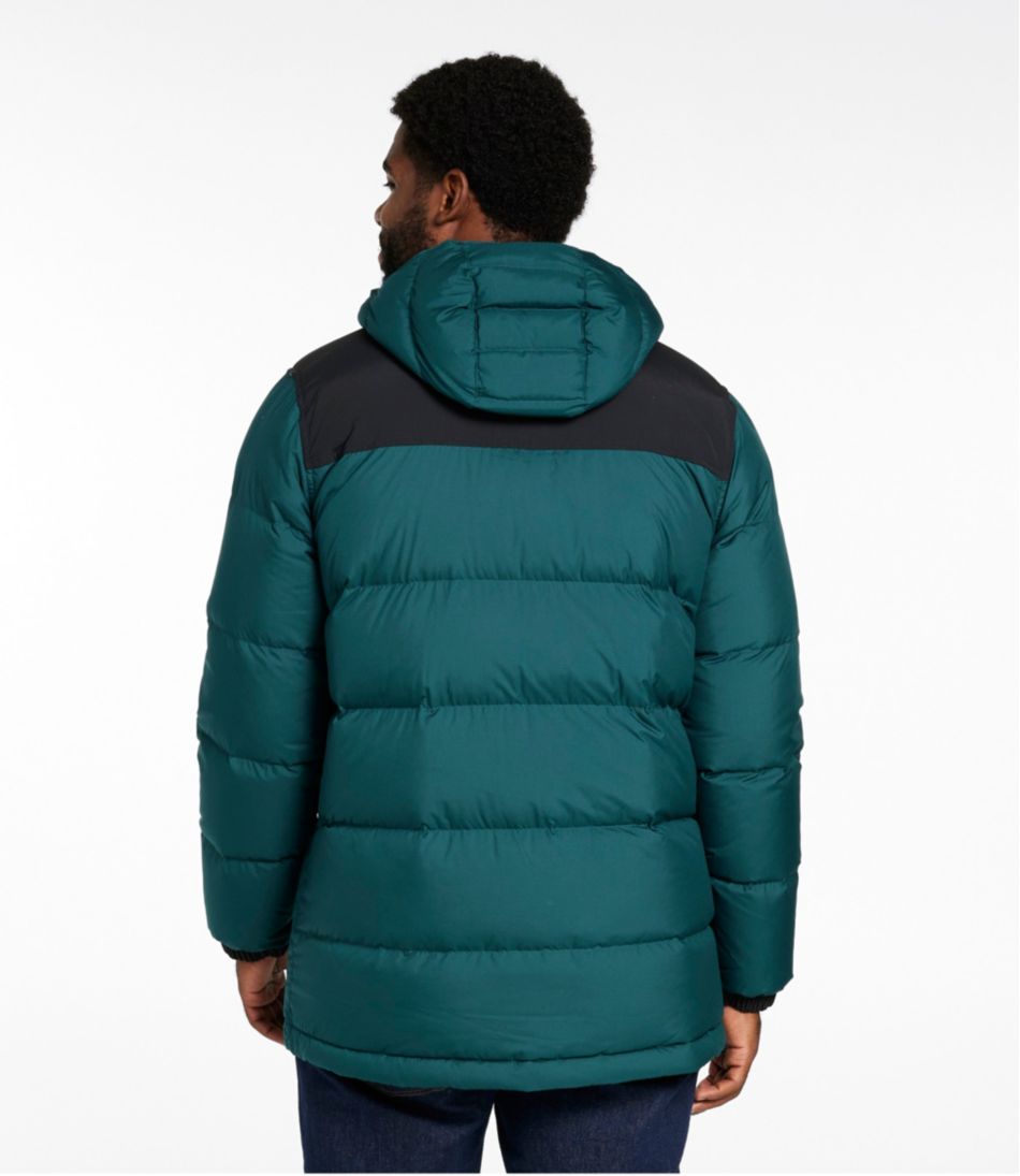 L.L.Bean Men's Mountain Classic Down Parka, Colorblock OUTERWEAR