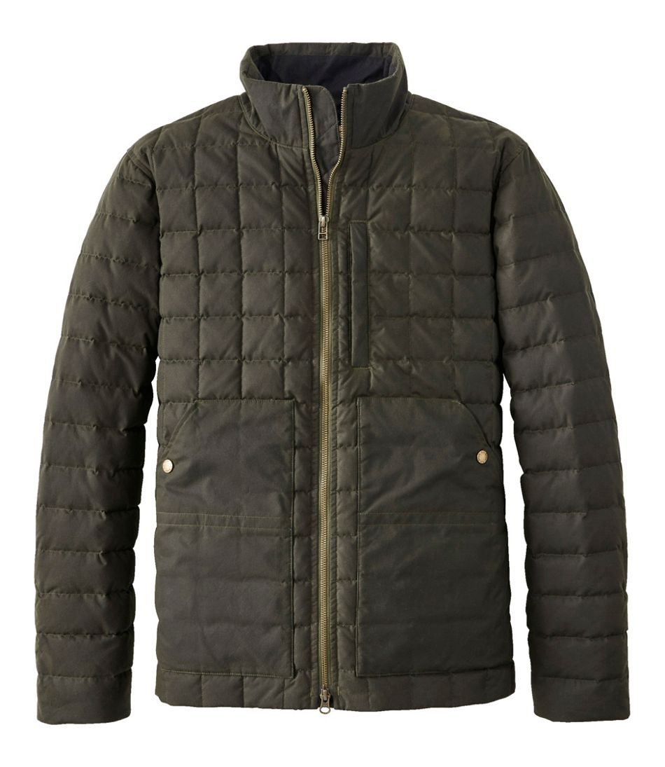 L.L.Bean Men's Upcountry Waxed Cotton Down Sweater OUTERWEAR
