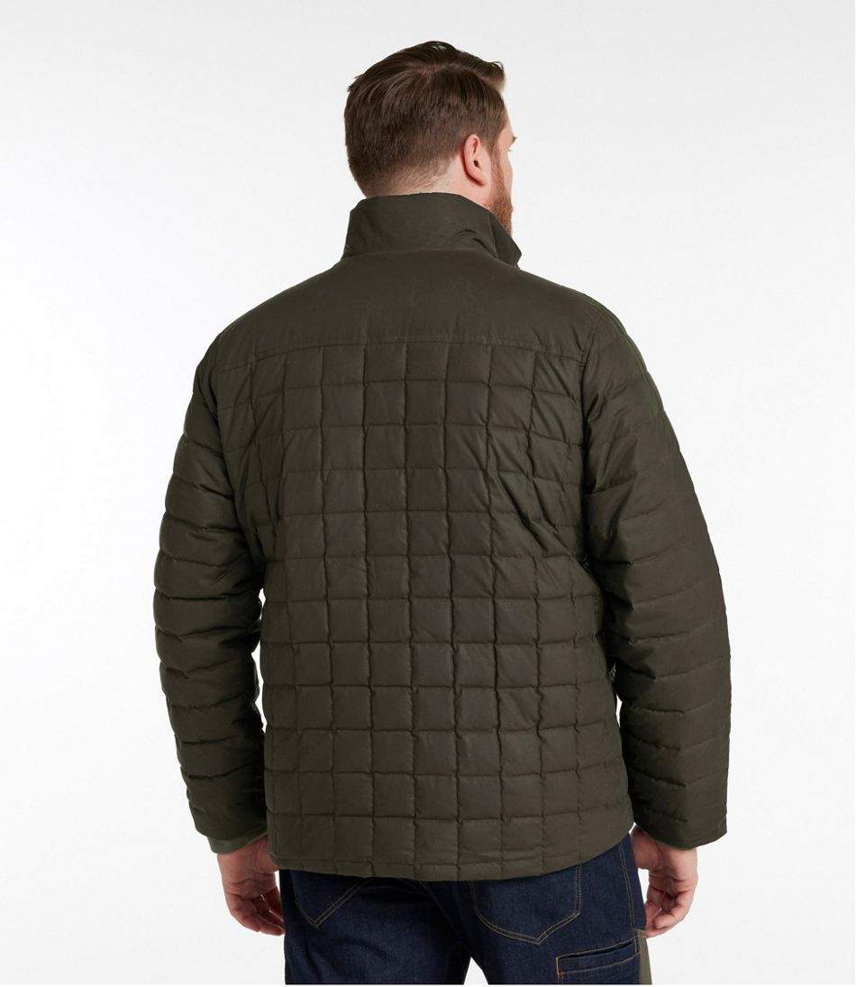 L.L.Bean Men's Upcountry Waxed Cotton Down Sweater OUTERWEAR