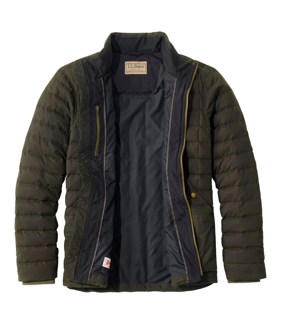 L.L.Bean Men's Upcountry Waxed Cotton Down Sweater OUTERWEAR