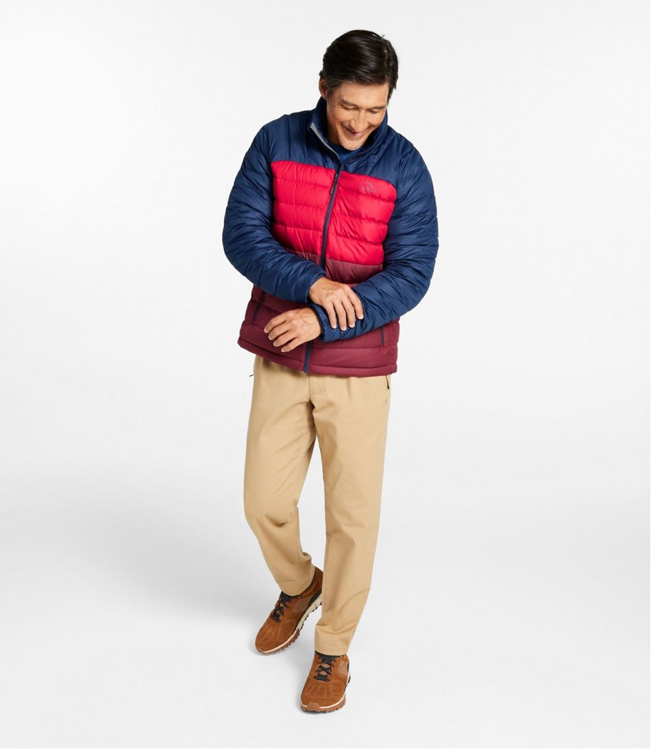 L.L.Bean Men's Bean's Down Jacket, Colorblock OUTERWEAR|SALE