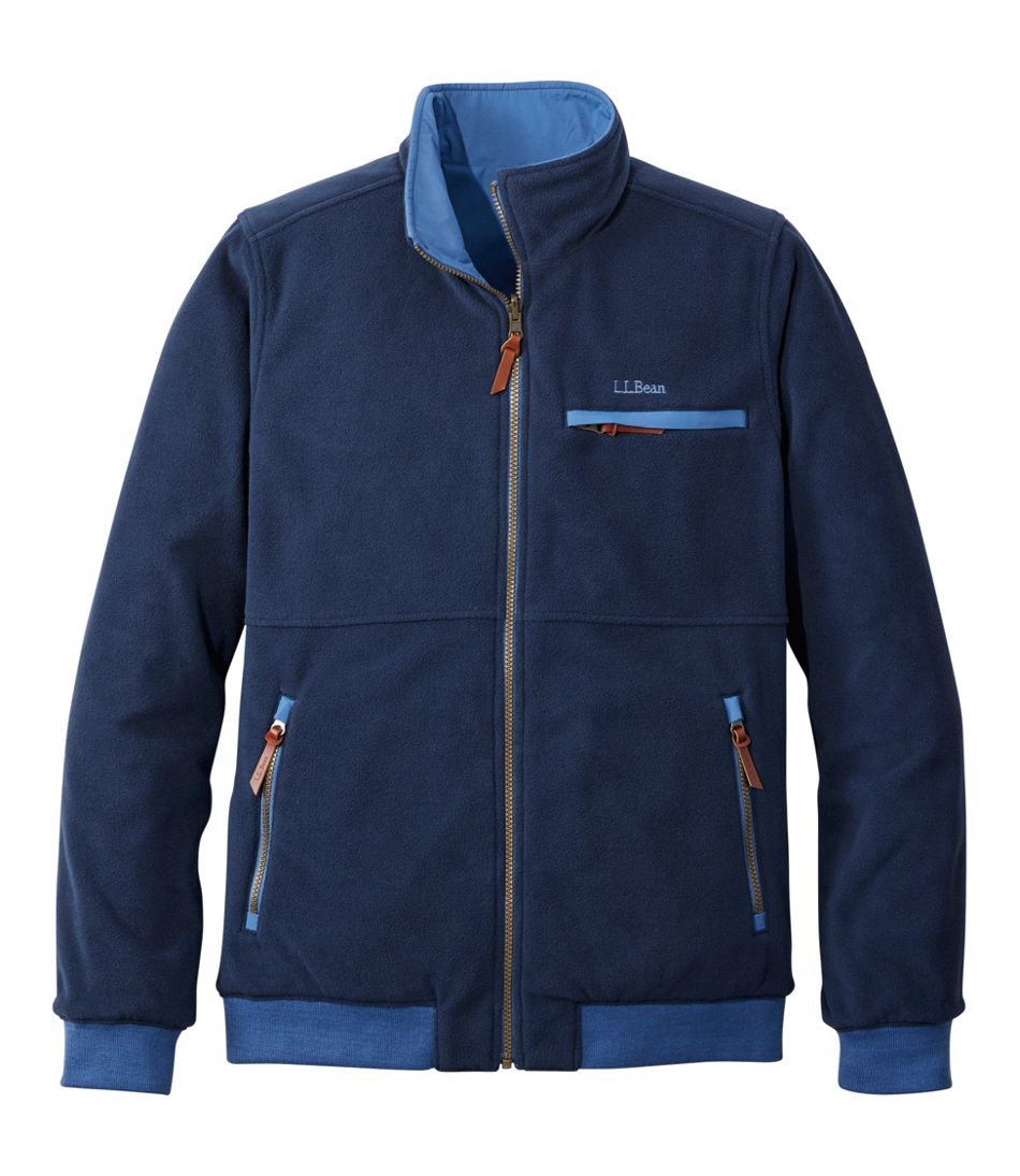 L.L.Bean Men's Reversible Warm-Up Jacket OUTERWEAR