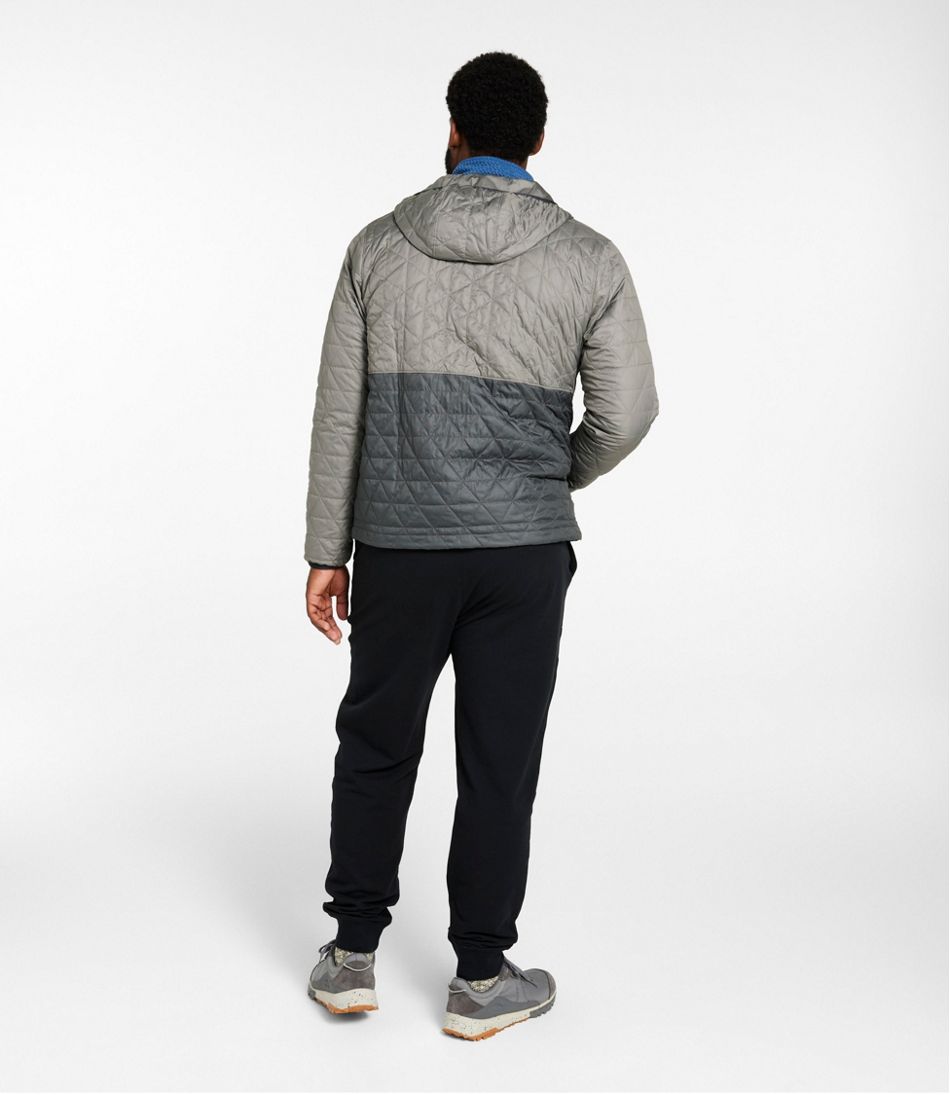 L.L.Bean Men's Katahdin Insulated Hoodie, Colorblock OUTERWEAR