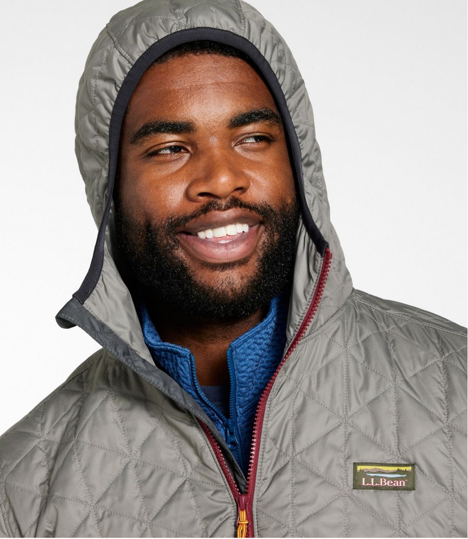 L.L.Bean Men's Katahdin Insulated Hoodie, Colorblock OUTERWEAR