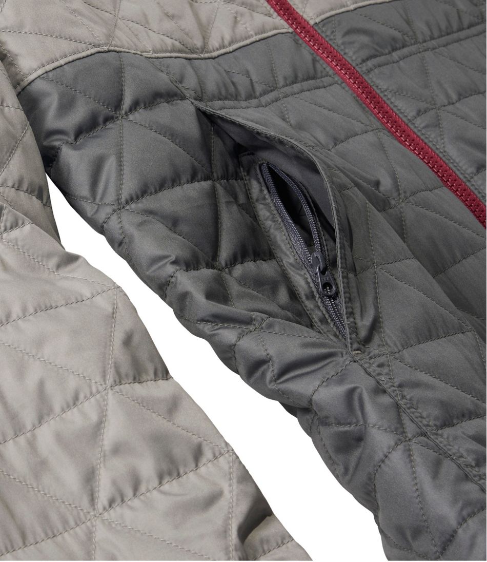 L.L.Bean Men's Katahdin Insulated Hoodie, Colorblock OUTERWEAR