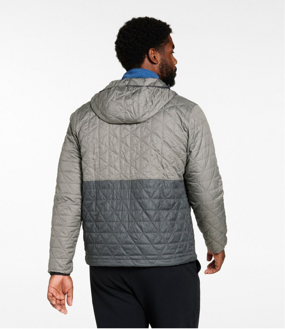 L.L.Bean Men's Katahdin Insulated Hoodie, Colorblock OUTERWEAR