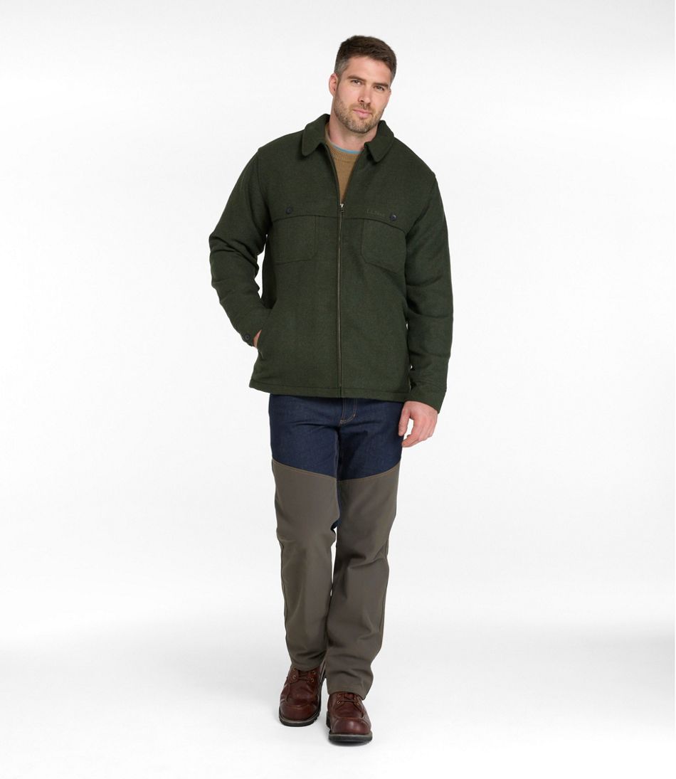 L.L.Bean Men's Maine Guide Zip-Front Jac-Shirt with PrimaLoft OUTERWEAR|OUTDOOR EQUIPMENT