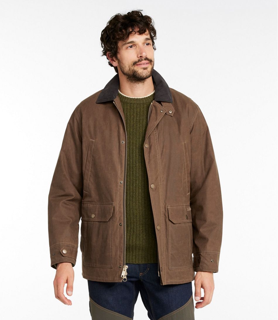 L.L.Bean Men's Double L Waxed-Cotton Upland Coat OUTERWEAR|OUTDOOR EQUIPMENT