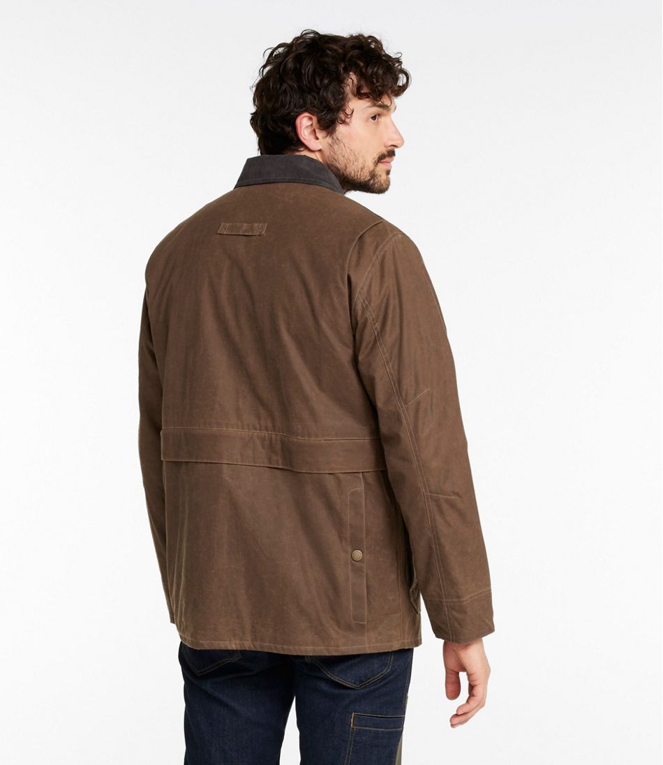 L.L.Bean Men's Double L Waxed-Cotton Upland Coat OUTERWEAR|OUTDOOR EQUIPMENT