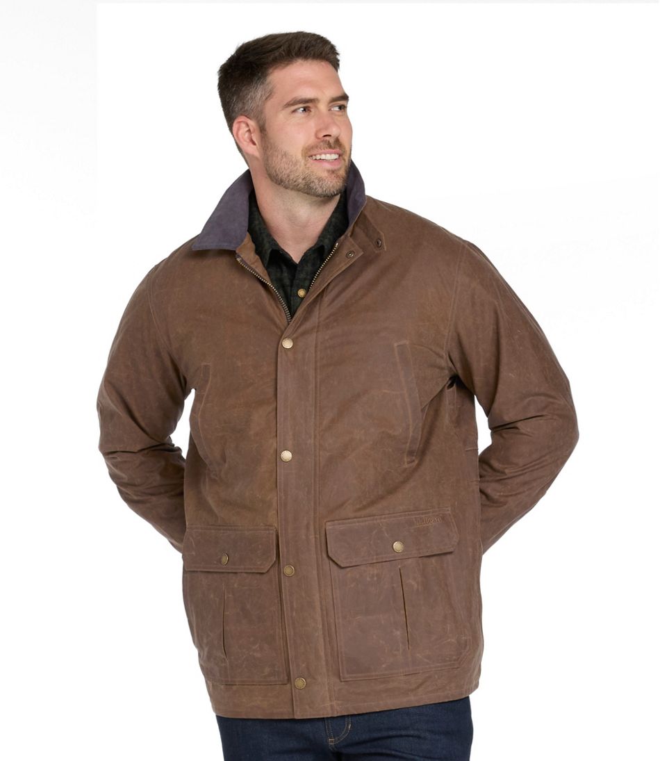 L.L.Bean Men's Double L Waxed-Cotton Upland Coat OUTERWEAR|OUTDOOR EQUIPMENT