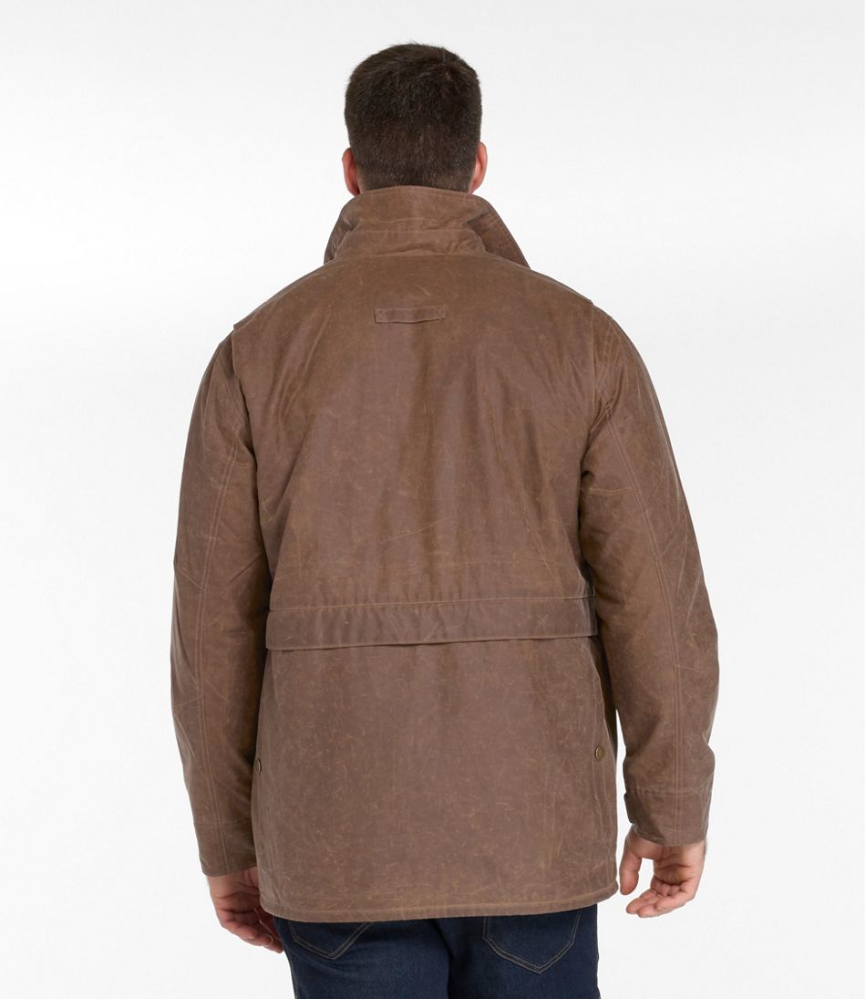 L.L.Bean Men's Double L Waxed-Cotton Upland Coat OUTERWEAR|OUTDOOR EQUIPMENT