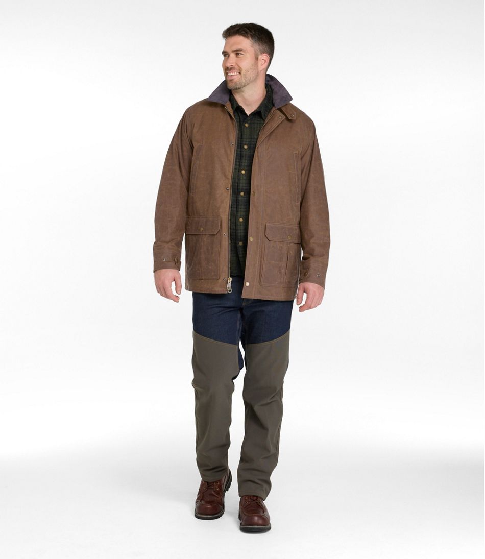 L.L.Bean Men's Double L Waxed-Cotton Upland Coat OUTERWEAR|OUTDOOR EQUIPMENT
