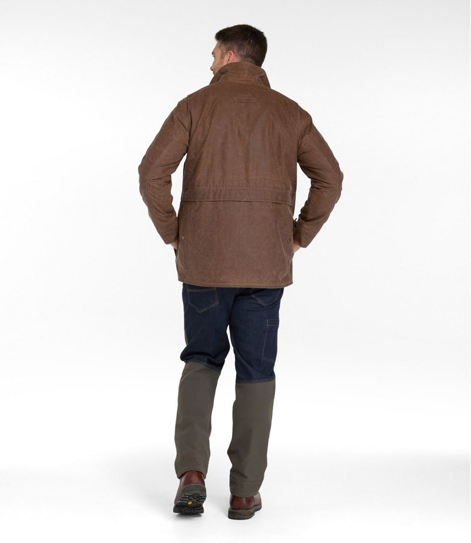 L.L.Bean Men's Double L Waxed-Cotton Upland Coat OUTERWEAR|OUTDOOR EQUIPMENT