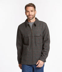 L.L.Bean Men's Maine Guide Zip-Front Jac-Shirt, Plaid OUTERWEAR|OUTDOOR EQUIPMENT|SALE