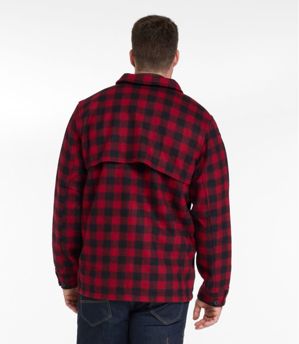 L.L.Bean Men's Maine Guide Zip-Front Jac-Shirt, Plaid OUTERWEAR|OUTDOOR EQUIPMENT|SALE