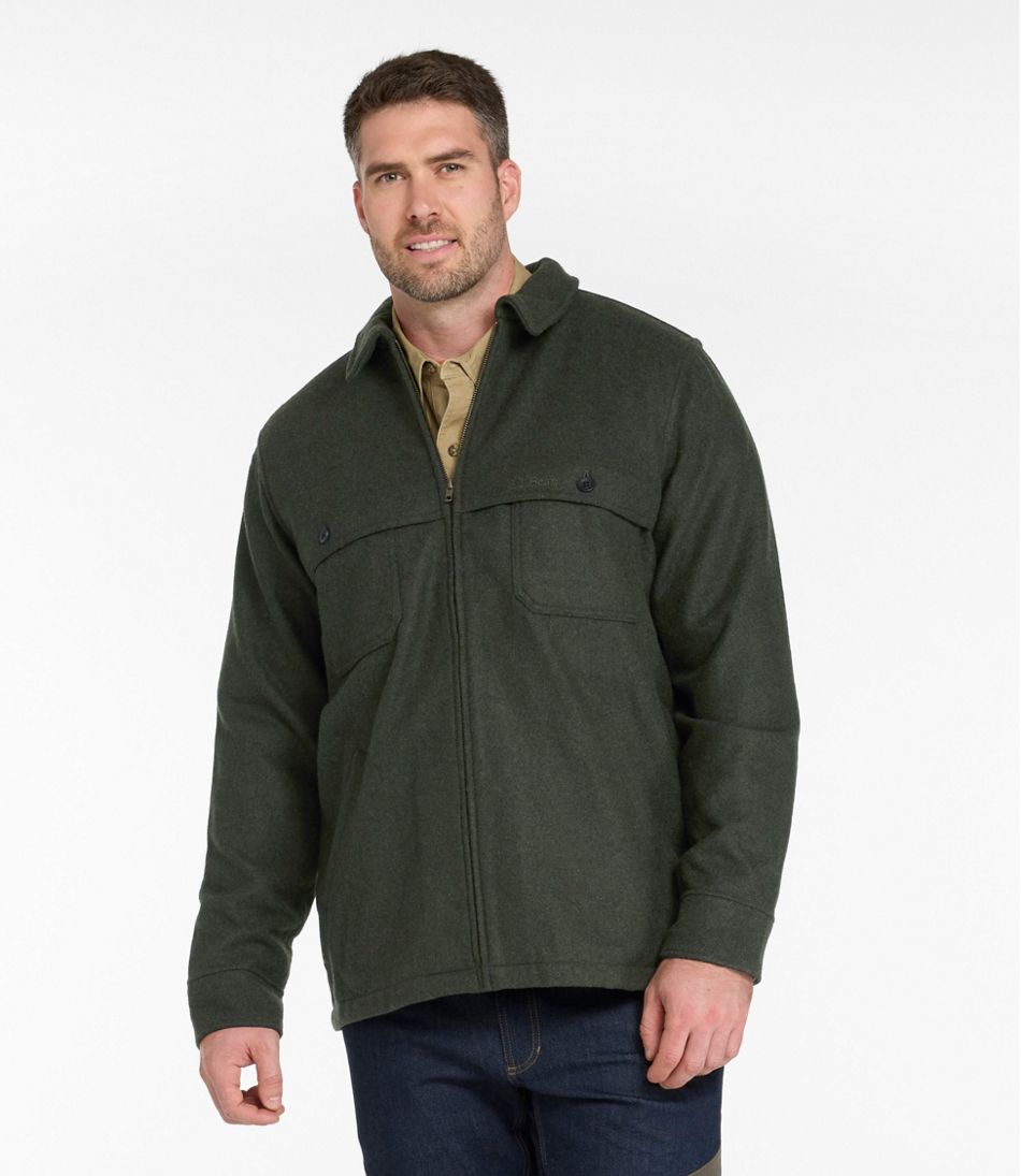 L.L.Bean Men's Maine Guide Zip-Front Jac-Shirt OUTERWEAR|OUTDOOR EQUIPMENT