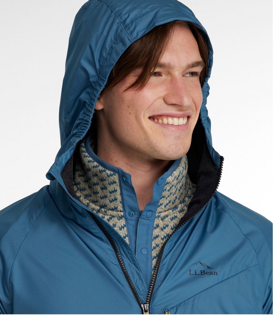 L.L.Bean Men's Bean's Performance Fleece-Lined Windbreaker Jacket OUTERWEAR|SALE