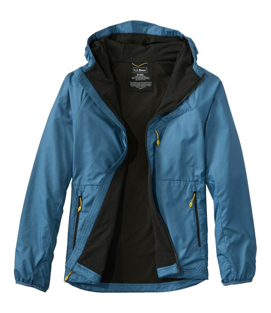 L.L.Bean Men's Bean's Performance Fleece-Lined Windbreaker Jacket OUTERWEAR|SALE