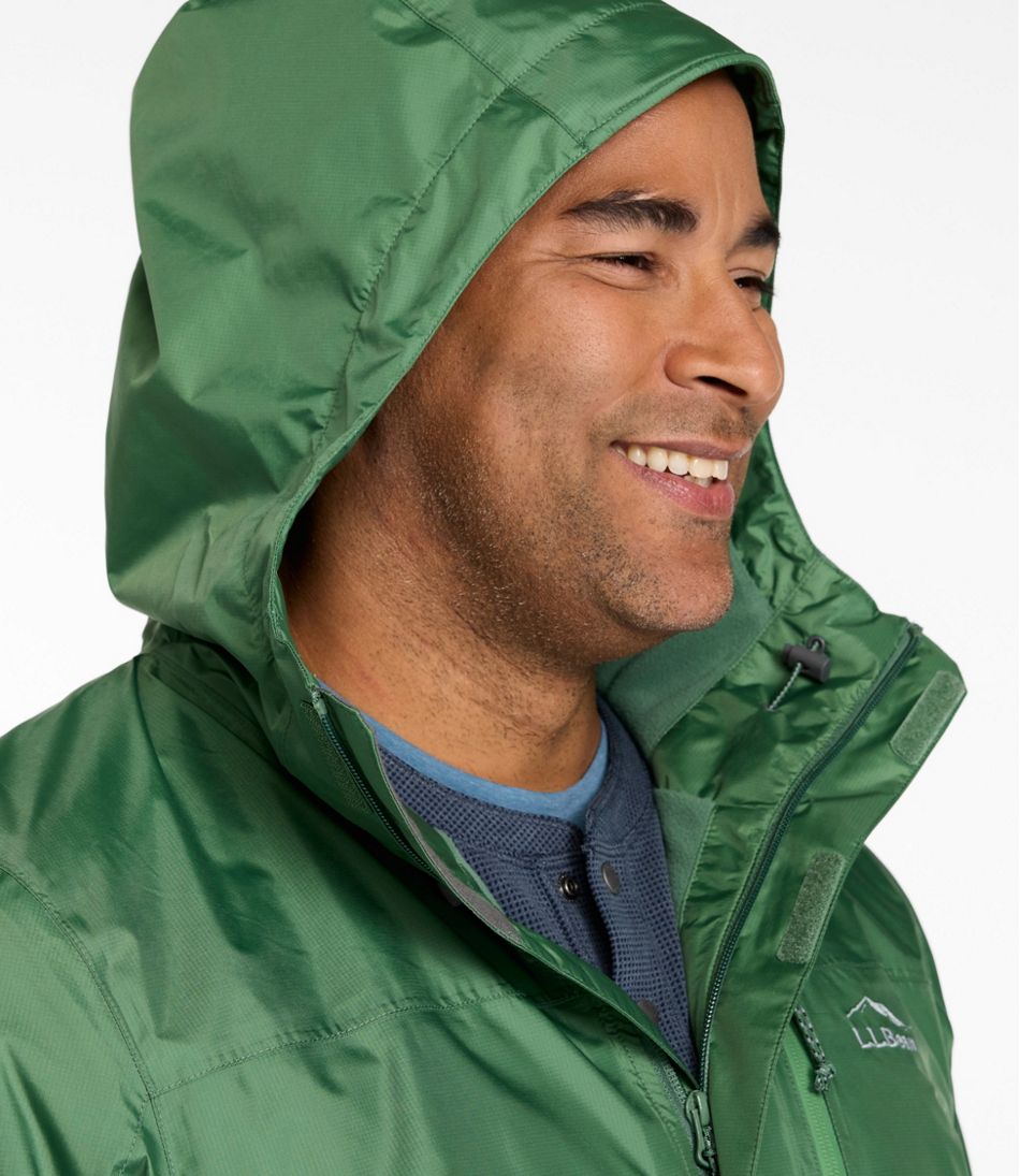 L.L.Bean Men's Trail Model Rain Jacket, Fleece-Lined OUTERWEAR