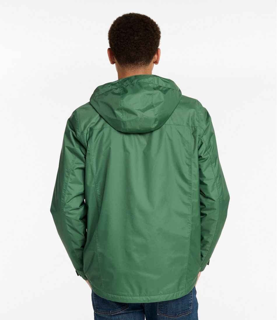 L.L.Bean Men's Trail Model Rain Jacket, Fleece-Lined OUTERWEAR