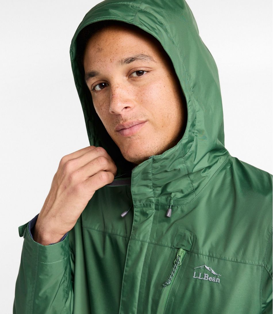 L.L.Bean Men's Trail Model Rain Jacket, Fleece-Lined OUTERWEAR