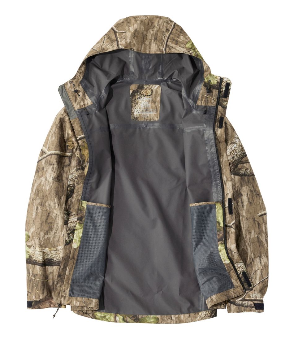 L.L.Bean Men's Northwoods II Rain Jacket, Camo OUTERWEAR|OUTDOOR EQUIPMENT