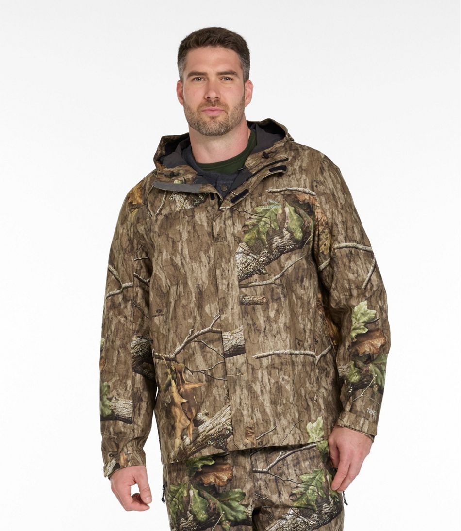 L.L.Bean Men's Northwoods II Rain Jacket, Camo OUTERWEAR|OUTDOOR EQUIPMENT
