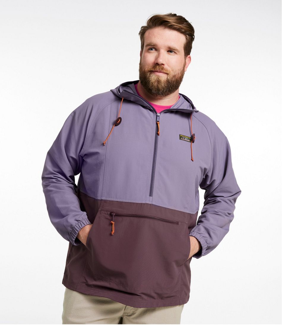 L.L.Bean Men's Mountain Classic Anorak, Colorblock OUTERWEAR|SALE