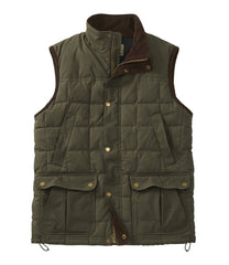 L.L.Bean Men's Upcountry Waxed Cotton Down Vest OUTERWEAR|OUTDOOR EQUIPMENT