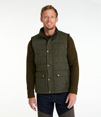 L.L.Bean Men's Upcountry Waxed Cotton Down Vest OUTERWEAR|OUTDOOR EQUIPMENT