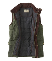 L.L.Bean Men's Upcountry Waxed Cotton Down Vest OUTERWEAR|OUTDOOR EQUIPMENT