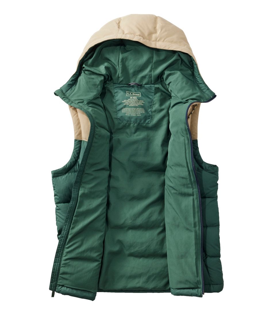 L.L.Bean Men's Mountain Classic Hooded Down Vest OUTERWEAR