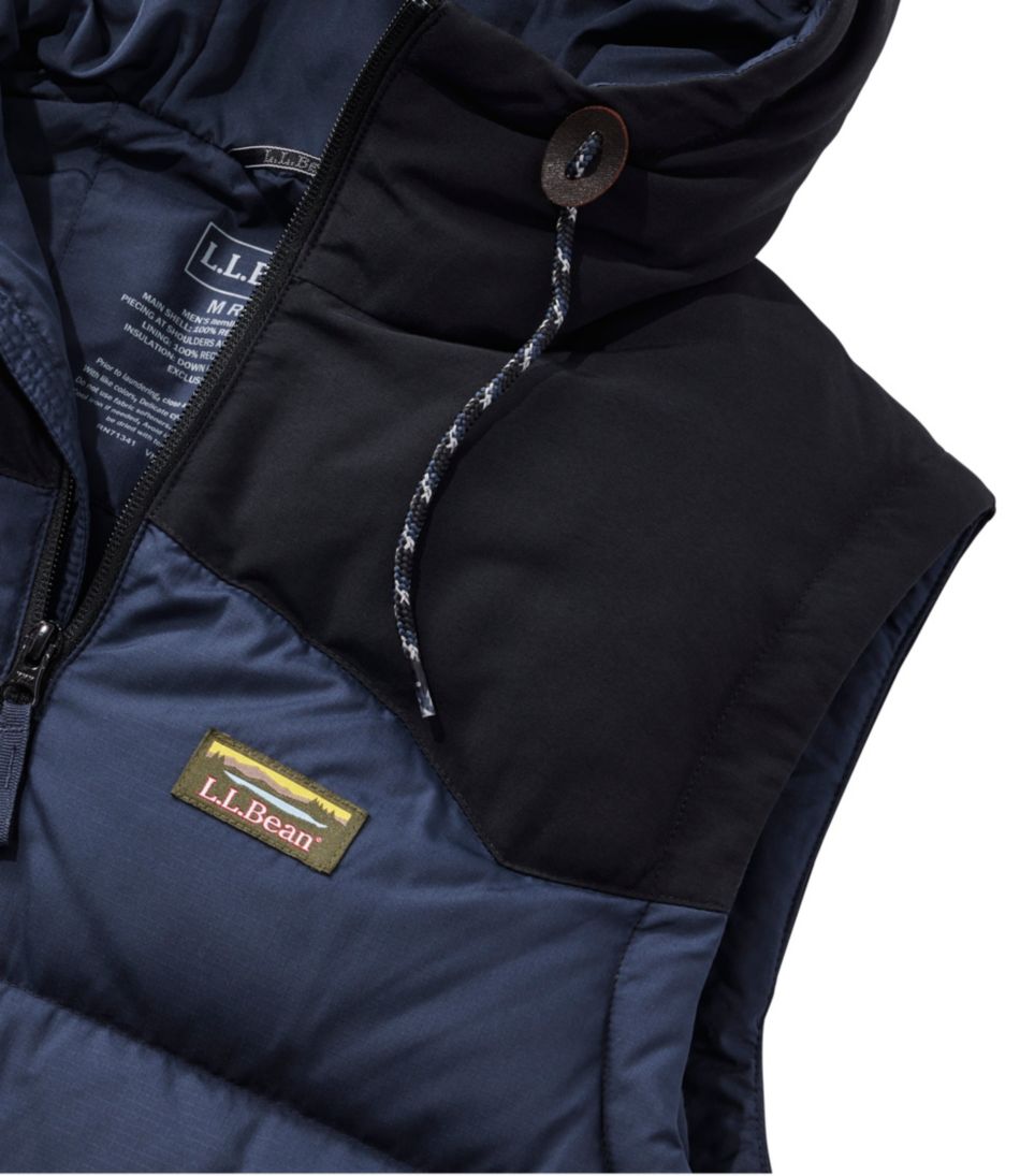 L.L.Bean Men's Mountain Classic Hooded Down Vest OUTERWEAR