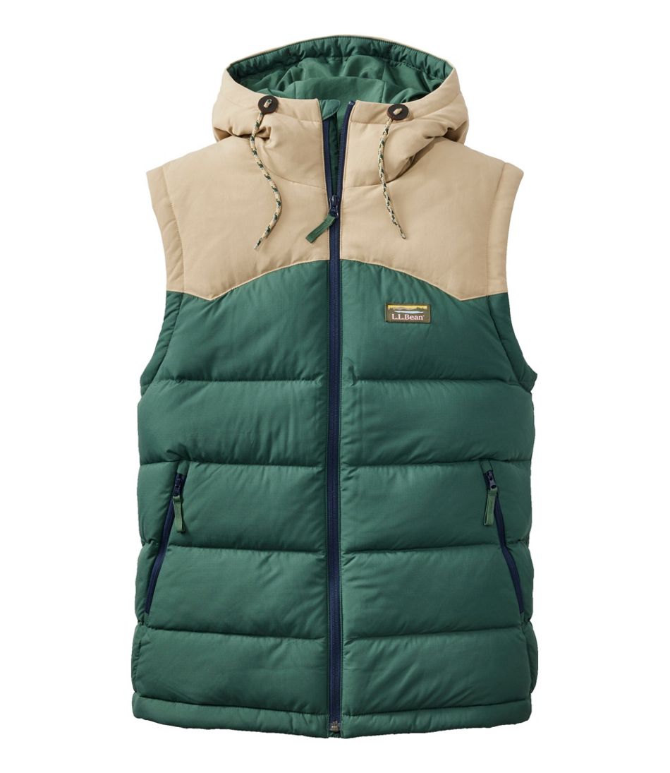 L.L.Bean Men's Mountain Classic Hooded Down Vest OUTERWEAR