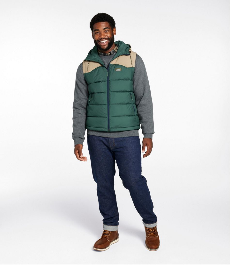 L.L.Bean Men's Mountain Classic Hooded Down Vest OUTERWEAR