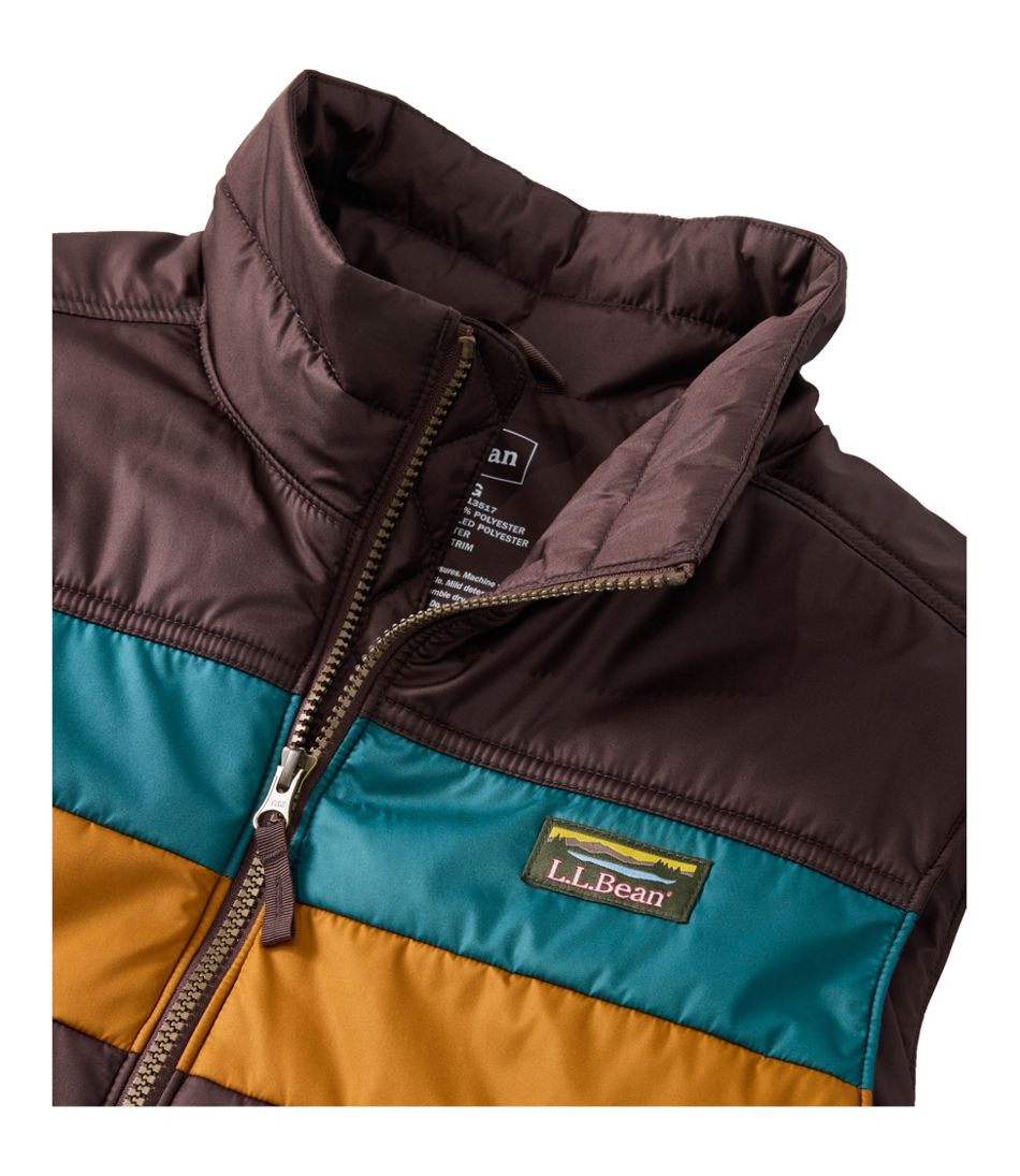L.L.Bean Men's Mountain Classic Puffer Vest, Colorblock OUTERWEAR|SALE