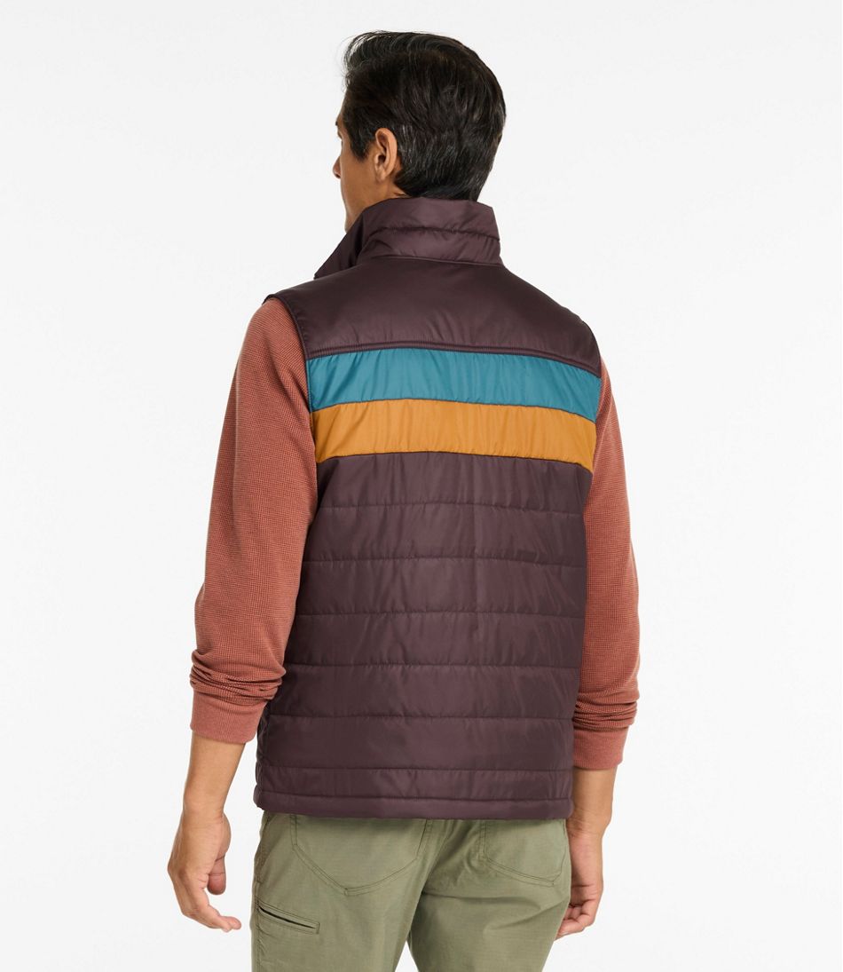 L.L.Bean Men's Mountain Classic Puffer Vest, Colorblock OUTERWEAR|SALE