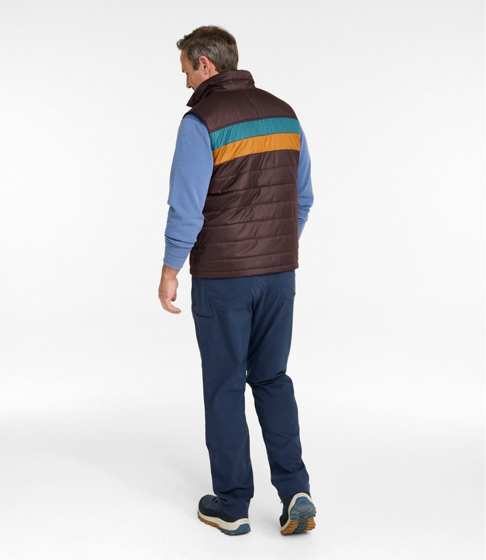 L.L.Bean Men's Mountain Classic Puffer Vest, Colorblock OUTERWEAR|SALE
