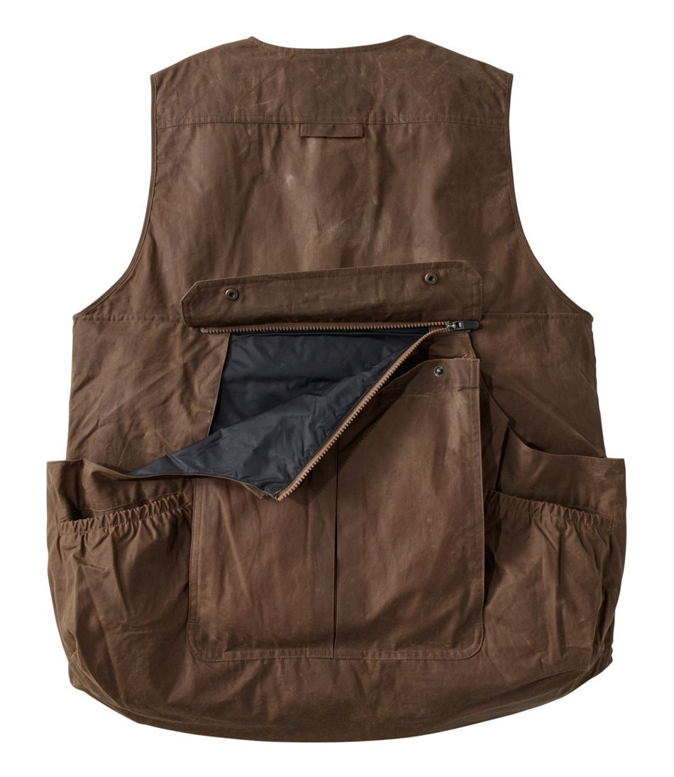 L.L.Bean Men's Double L Waxed-Cotton Upland Vest OUTERWEAR|OUTDOOR EQUIPMENT