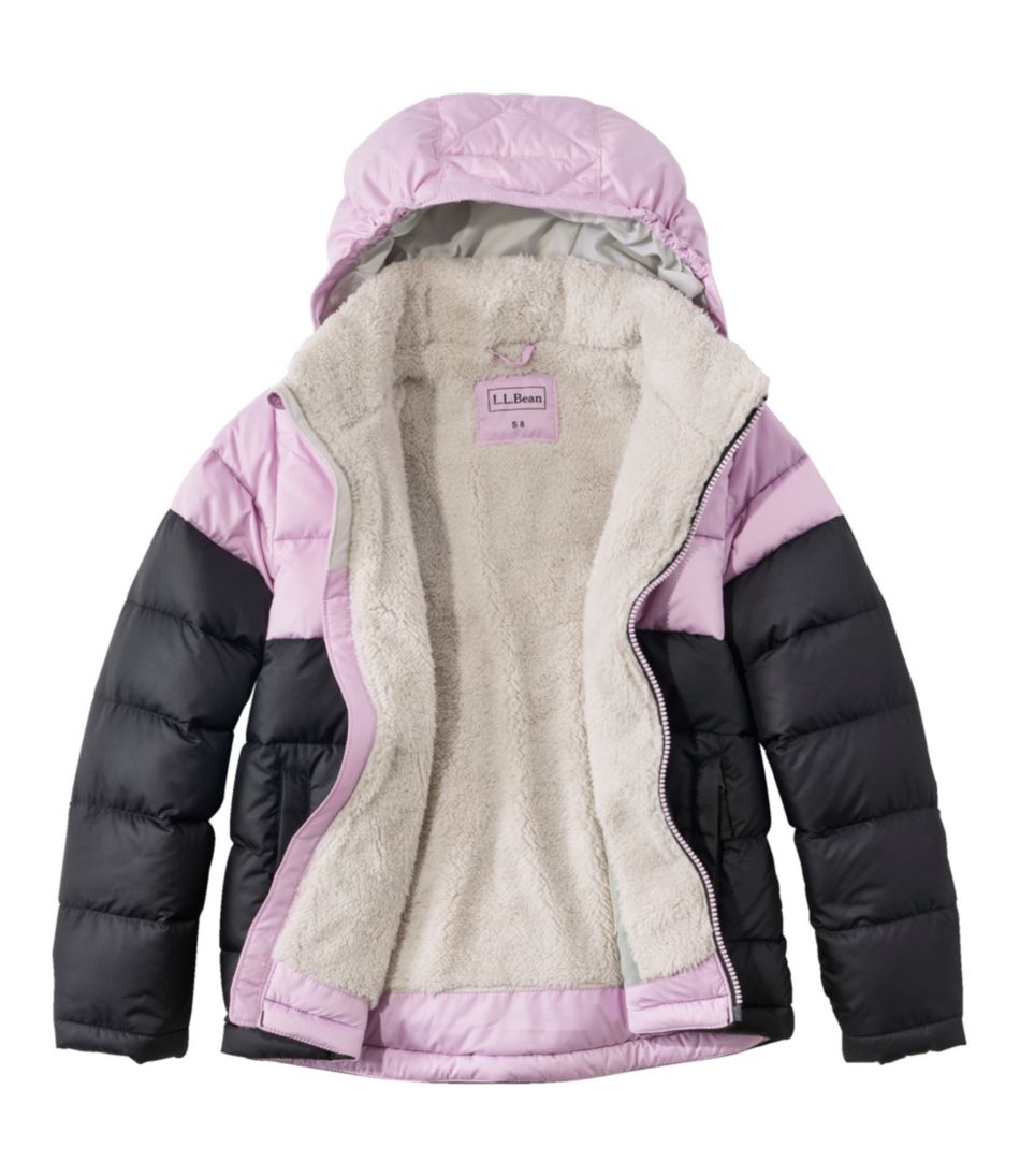L.L.Bean Kids' Bean's Down Jacket, Colorblock OUTERWEAR