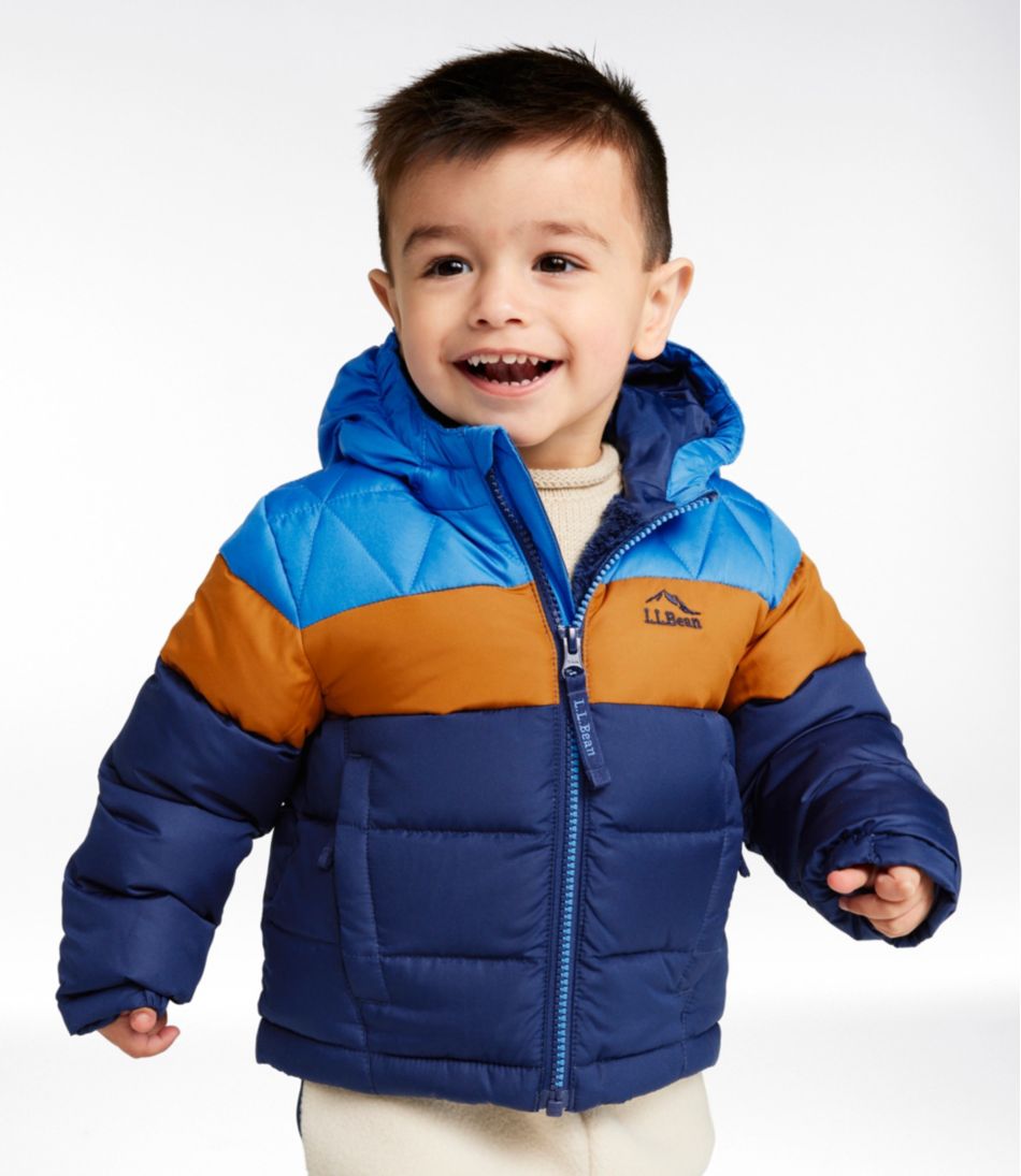 L.L.Bean Infants' and Toddlers' Bean's Down Jacket, Colorblock OUTERWEAR