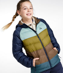 L.L.Bean Kids' Ultralight 650 Down Jacket, Colorblock OUTERWEAR