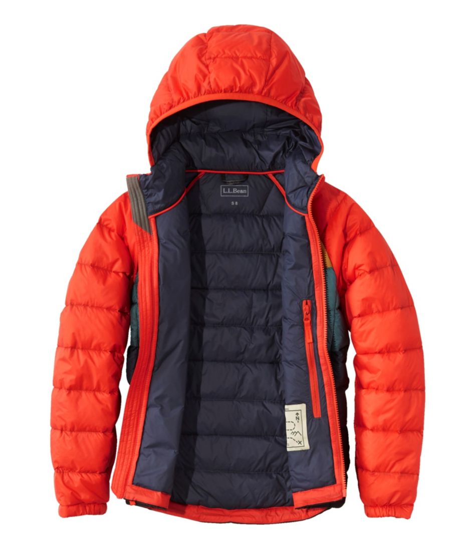 L.L.Bean Kids' Ultralight 650 Down Jacket, Colorblock OUTERWEAR